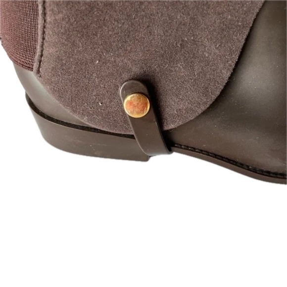 MELISSA 2 in 1 Riding Special Boots Rain Boots Size 40UK Brown Removable Flocked - Picture 11 of 13